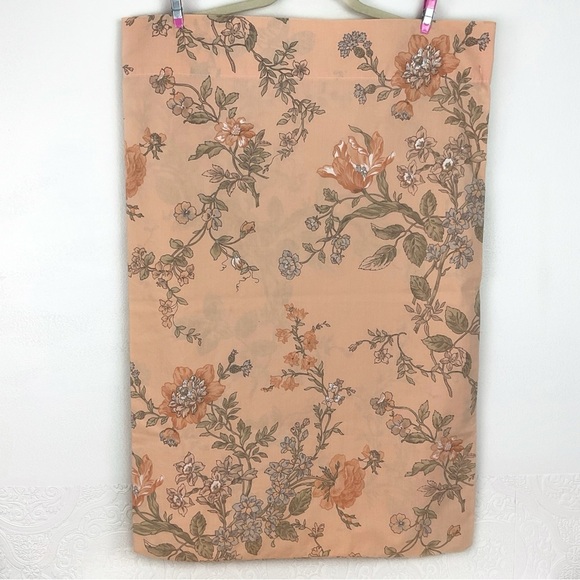 Vintage Cannon botanical floral percale pillowcase set of 2 - Picture 1 of 7
